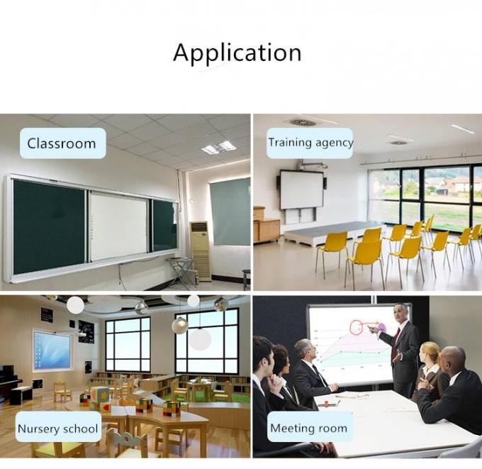 96 Zoll tragbares interaktives Whiteboard Smart Whiteboard mit Laserprojektor 2