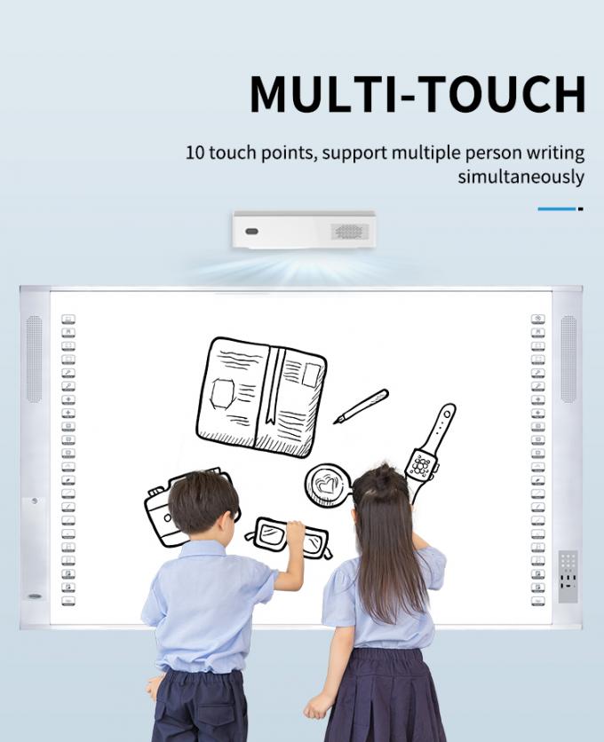 96 Zoll tragbares interaktives Whiteboard Smart Whiteboard mit Laserprojektor 4