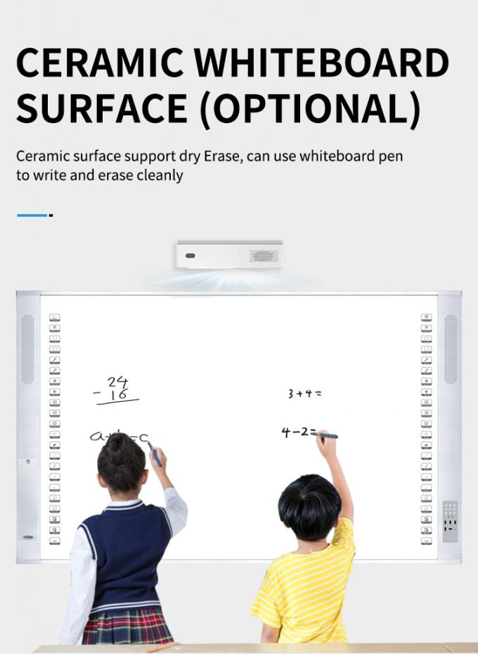 96 Zoll tragbares interaktives Whiteboard Smart Whiteboard mit Laserprojektor 8