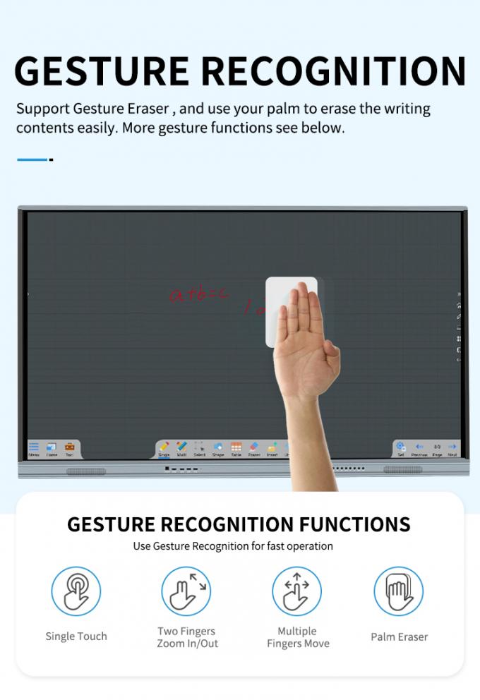 Iboard Neues Produkt 98" 4K Smart Display Interaktives Flachbildschirm-Display Große Touchscreen-Monitor für Besprechungsraum 4