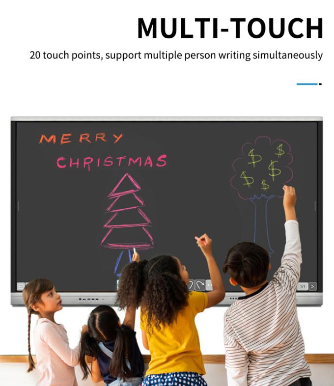 Iboard Neues Produkt 98" 4K Smart Display Interaktives Flachbildschirm-Display Große Touchscreen-Monitor für Besprechungsraum 5