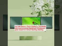 Hot Sale Fabrik 75 Zoll Display in der Mitte mit verbundenen Blackboard Whiteboard grünes Brett für Schulunterricht Meeting