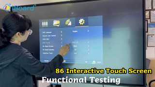 Interaktiver Touchscreen-Funktionstest
