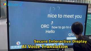 Sicherer interaktiver Touchscreen für Besprechungen