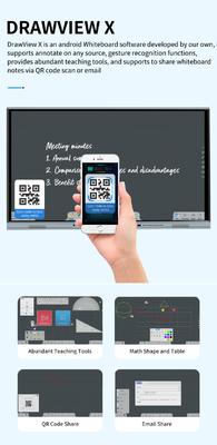 iBoard 65 Touch Screen Monitor wechselwirkendes Whiteboard für Geschäfts16:9 Schwarz-Feld-Farbe