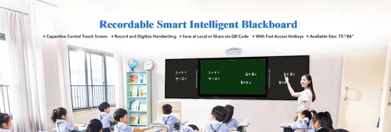 75" wechselwirkender Touch Screen Monitor, LED-Platte intelligente Tafel, intelligente Tafel