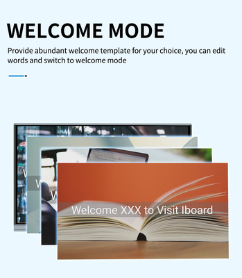 Intelligentes LED Brett-Infrarottouch Screen Monitor Androids 9,0 mit in camera errichtet und MIC