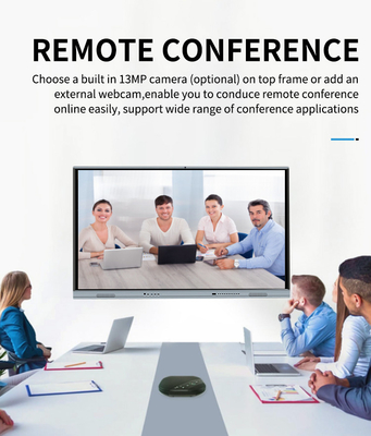 Intelligentes LED Brett-Infrarottouch Screen Monitor Androids 9,0 mit in camera errichtet und MIC