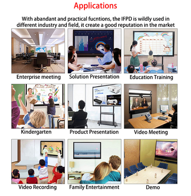 iBoard LCD Interactive Whiteboard Interactive Panel Android 11 86 Zoll Kameraoption