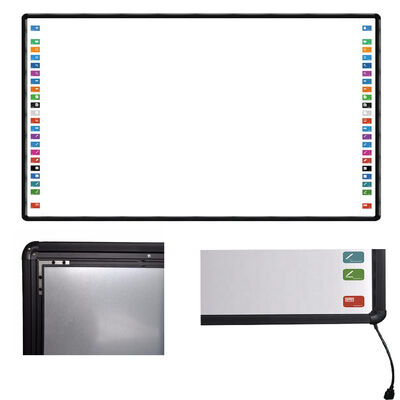 102-Zoll-Hochpräzisionssteuerung Interaktives Smart Whiteboard mit Aluminiumrahmen