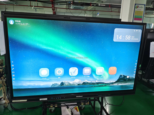 Multi Touch Android 13 iBoard Interaktives Whiteboard Win Touch Panel Anzeige Smart Monitor für das Unterrichten