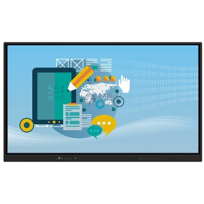 86-Zoll-Smart-TV-Monitore Interaktive Whiteboard-Flachplatte mit All-in-One-PC-Touch-Bildschirm für Schulbüro-Showcase