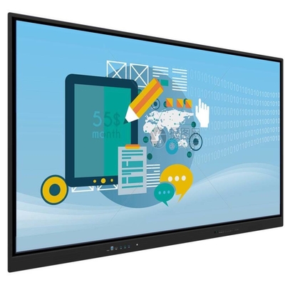 Interaktiver Touchscreen 86 Zoll Android 13 4+32G 50 Touchpoints Whiteboard Hintergrundbeleuchtung für Schulbüro