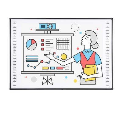 96-Zoll-Infrarot-interaktiver Whiteboard-Touchscreen Smart-TV mit Projektor für Meetings oder Unterricht