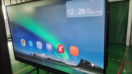 Interaktiver Touchscreen Whiteboard 65 75 86 98 Zoll USB HDMI 20 Punkte Android 13 8+128G PC OPS-Display für Schulen