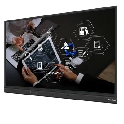 75 86 Zoll IR Interaktives Whiteboard Finger Touch Digital 4K UHD 3840*2160 Wissenschaftsunterricht Lehrbrett für Kinder