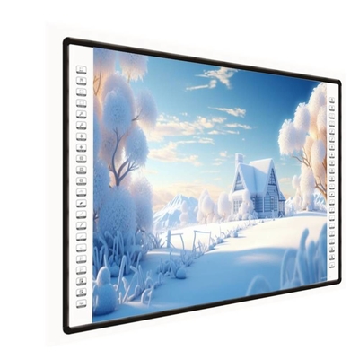 Interaktives Projektorbrett 4K 82 85 102 Zoll Seitenleiste 10 Berührungspunkte USB PC Stift Finger Schreiben Weißbrett Für Schulen