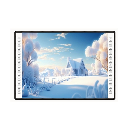 Interaktives Projektorbrett 4K 82 85 102 Zoll Seitenleiste 10 Berührungspunkte USB PC Stift Finger Schreiben Weißbrett Für Schulen