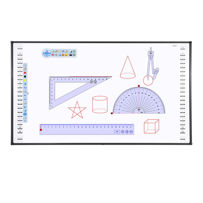 10 Berührungspunkte Infrarot Interaktives Whiteboard Dry Erase Unterstützter USB-Anschluss