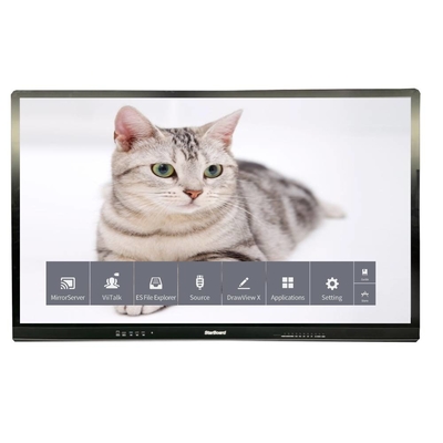 Kapazitiv LCD Smart Board Touch 65 Zoll 4K 3840*2160 Anti-Glanz gehärteter Glasmonitor kein System für TV Schule Einkaufszentrum
