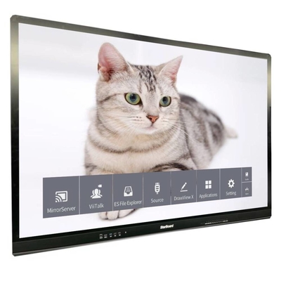 Kapazitiv LCD Smart Board Touch 65 Zoll 4K 3840*2160 Anti-Glanz gehärteter Glasmonitor kein System für TV Schule Einkaufszentrum