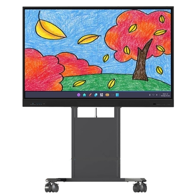 Elektrische Höhenverstellbarkeit Interaktives Whiteboard-Stand für Smart-TV-Touch-Monitore Boden- oder Wandmontage