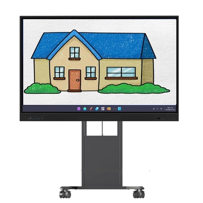 Elektrische Höhenverstellbarkeit Interaktives Whiteboard-Stand für Smart-TV-Touch-Monitore Boden- oder Wandmontage