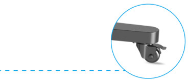 Einstellbare Höhe Interaktives Whiteboard-Stand für Smart TV Touch Monitos Boden- oder Wandmontage