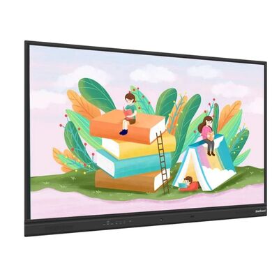 65 75 86 Zoll 4K Ultra HD Windows OS Smart Board Wandmontierte LCD-Anzeige mit beweglichen Ständer