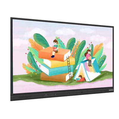65 75 86 Zoll 4K Ultra HD Windows OS Smart Board Wandmontierte LCD-Anzeige mit beweglichen Ständer