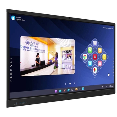 Interaktives 4K Ultra HD-Smartboard mit Wandträger-Kamera-Mikrofon All-in-One-PC-Board für Bildung