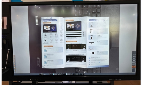 Intelligente Tafel mit Dokumentenkamera Doppelsystem für interaktives Unterrichten