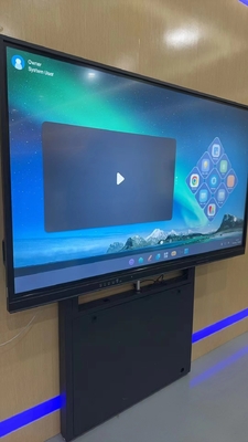 Aluminiumlegierung Interaktives Panel Stehen für 50cm Höhenbereich Bedürfnisse 65 75 86 Zoll Smart TV Stand Halterung