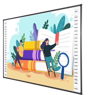 96 Zoll Interaktives Whiteboard Wandmontage Keramik Oberfläche Indoor Projektionsbrett Lehr-Smartboard mit Media-Player