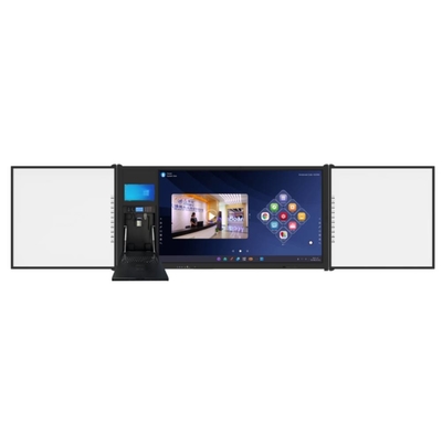 75" Android Multi Finger Pen Touch 4K UHD LED Smart Blackboard Google PC Kamera Mikrofon Scanner eingebaut mit beweglichen Ständer