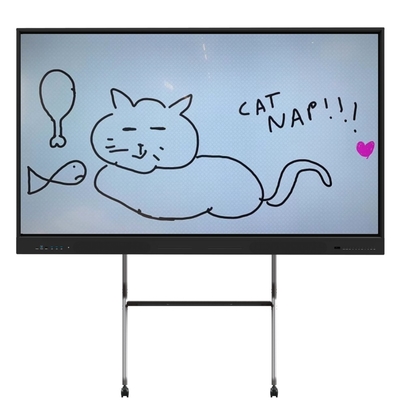 3840*2160 LCD-Lehrbrett 5ms Interaktives Touchboard Windows Linux Infrarot für Unternehmen oder Schulbildung