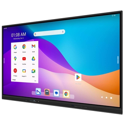 Wireless Share 20 Touch Points Android 14 Interaktives Whiteboard mit USB Type-c HDMI-Anschluss für Unterricht