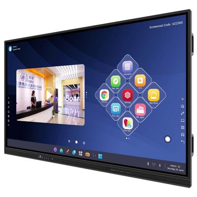 Interaktiver Touchscreen 86 Zoll 4K Smart Board für Schulunternehmen