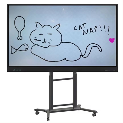 Neues Modell Elektronischer Bodenständer Verstellbarer Smart-TV-Stand Mobiler Stand Beweglicher Trolley-Halter und Wagen