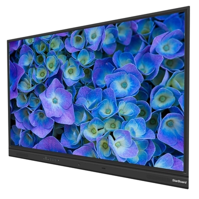 Interaktive Flachplatte EDLA Google CE zertifiziert 4K 98 Zoll 20 Punkte Android 13 Bildschirm teilen Kamera Mikrofon Media Player