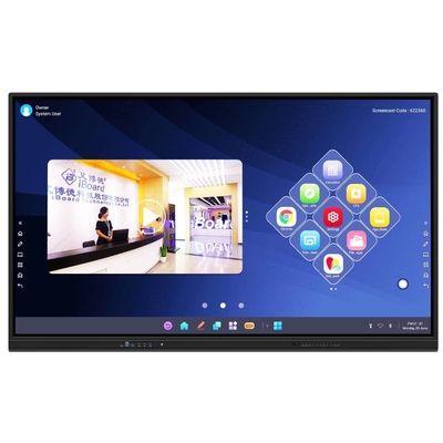 IBoard 75-TE-QS für Bulgarien 400cd/m2 48MP Kamera und 8 Mic mit Android 13 4+32G RAM und Speicher für Schulen