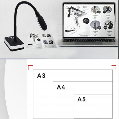 USB 2.0-Verbindungsvisualisierer Dokumentenkamera mit eingebautem Mikrofon