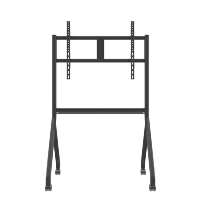 Aluminiumlegiertes Stahl mobile TV-Stand verstellbarer Trolley für Smart-TV-Monitore Spielbildschirm 65 bis 86 Zoll