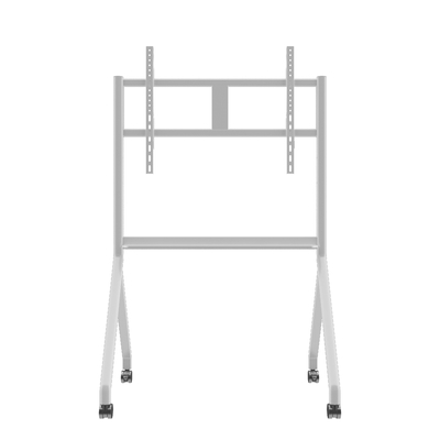 Aluminiumlegiertes Stahl mobile TV-Stand verstellbarer Trolley für Smart-TV-Monitore Spielbildschirm 65 bis 86 Zoll