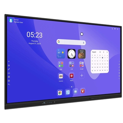 Interaktive Flat Panel Android 14 8+128G 50 Touch Points Whiteboard Software Sprache OEM für Schulbildung Treffen