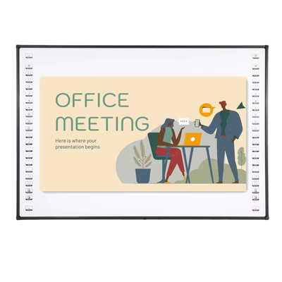 96 Zoll Infrarot-interaktives WhiteboardS Multi-Touch-Projektion Smart Whiteboard angepasste Größe für Meetings & Unterricht