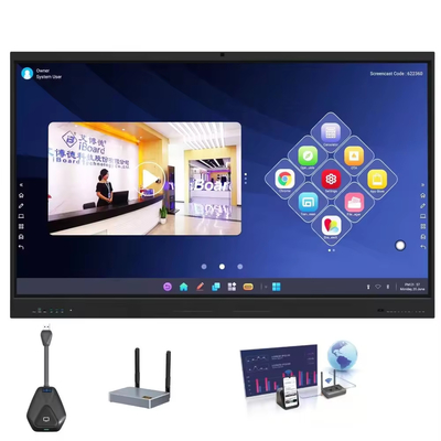 75 Zoll All In One Interaktives Flachbildschirm Interaktives Display Smart Teaching Board Smart Touch Screen Board