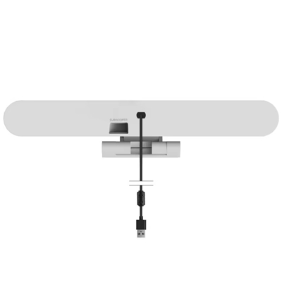 Schwarz-Weiß Einfache Installation 4K Webcam Videokonferenzkamera USB AI Auto-Tracking 2160p Webcam-Tracking mit Sprecher Konferenzraum Sound