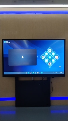110 Zoll IBoard Interaktives Whiteboard Touchscreen TV Interaktives Whiteboard mit 48 MP Kamera, 4K UHD Touchscreen Display, 8ms Reaktionszeit, Android OS, Open App Ökosystem für Schulkonferenzen