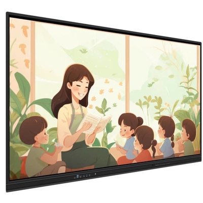Touch-Methode Finger Pen Smart Board mit eingebauten Lautsprechern LCD Smart Board 65 75 86 98 Zoll Unterrichtssoftware Bildschirmrekorder Screenshot Wireless Share für das Schulungsbüro